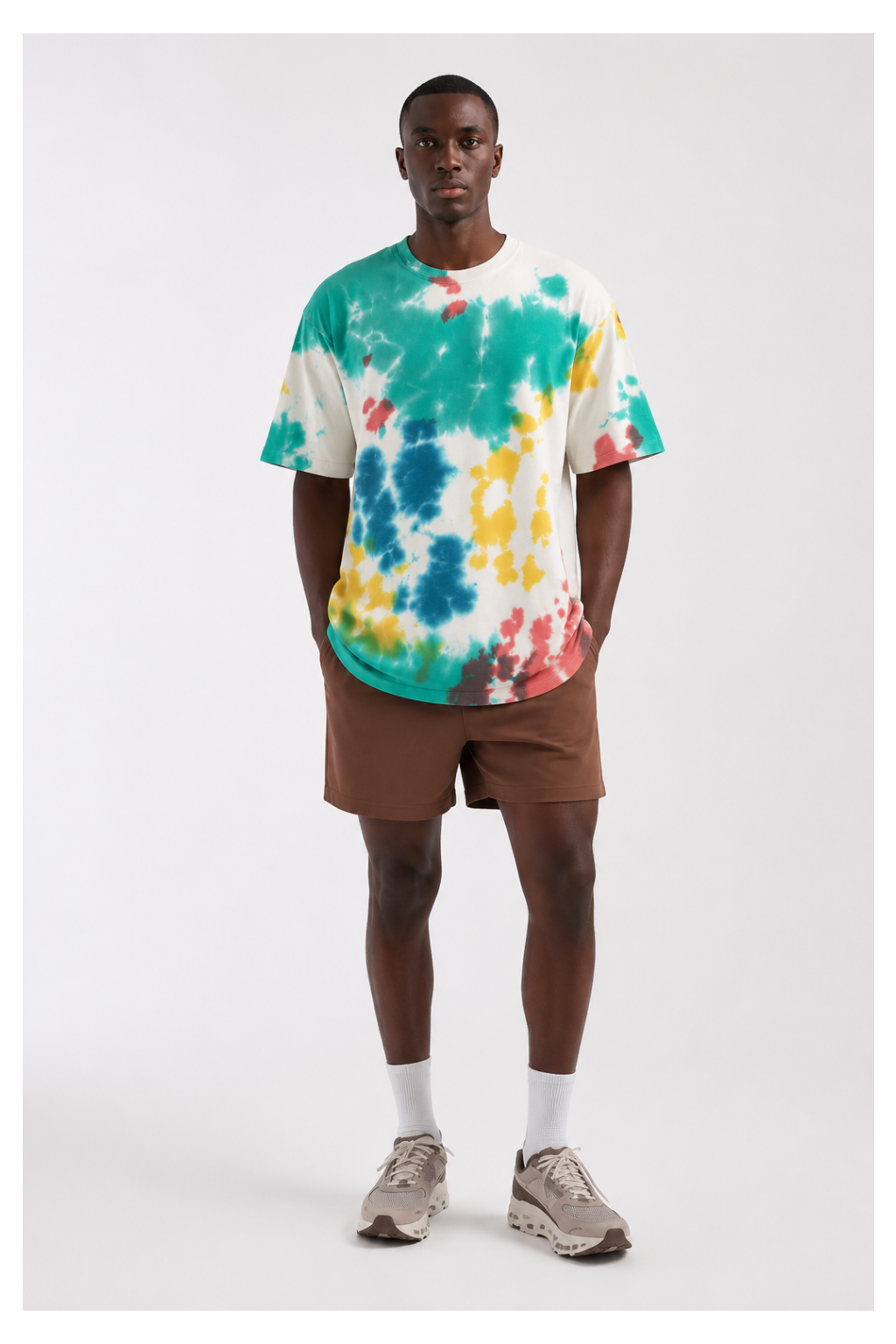 Avenster Colorful Tie-Dye Oversized Tee – Bold & Stylish