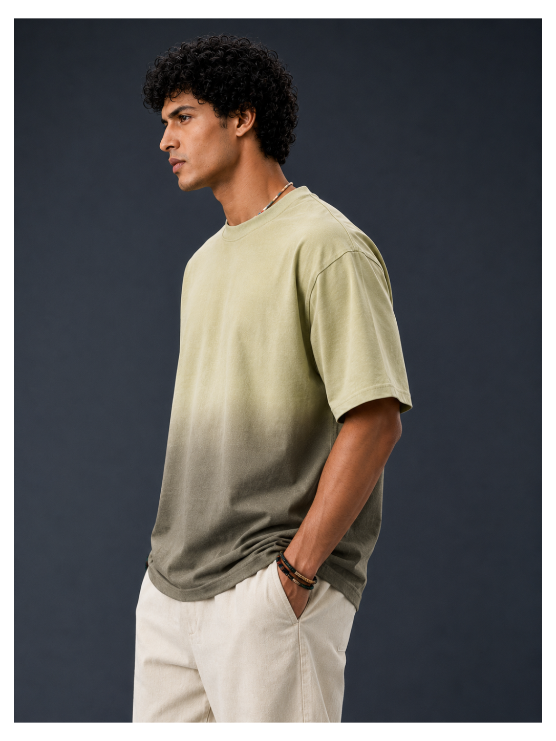 Moss Gradient Streetwear Tee