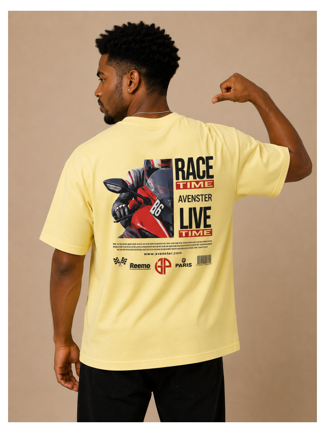Oversized Bike Lover Printed T-Shirt | Premium Moto Addict Streetwear Tee