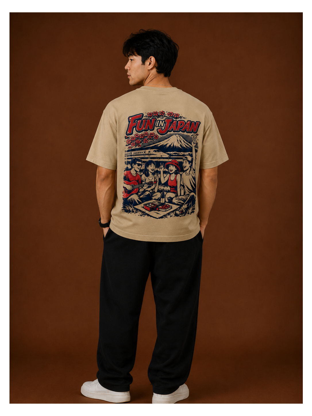 Sakura Journey Oversized Tee
