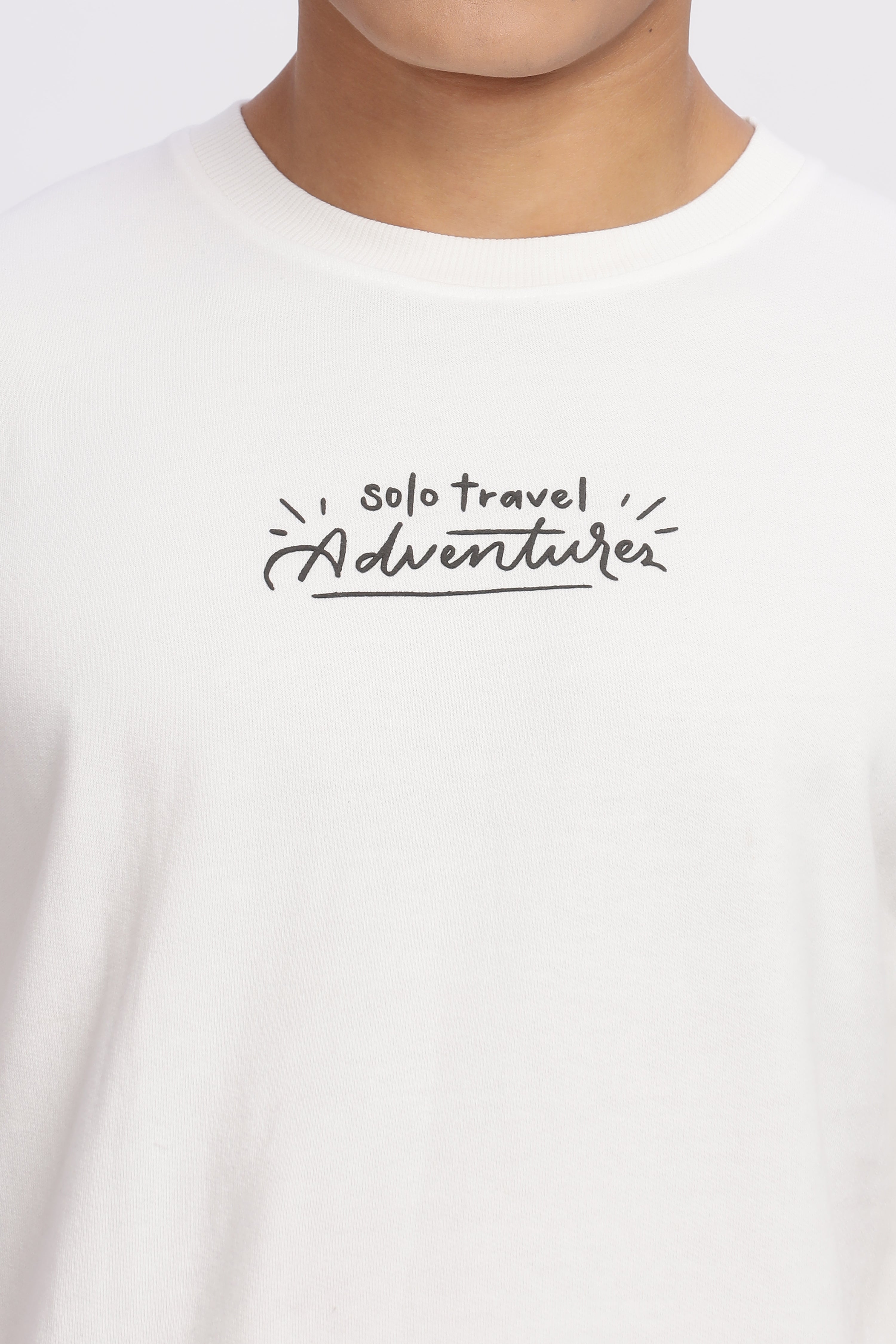 Avenster Men's White Cotton Oversized T-Shirt