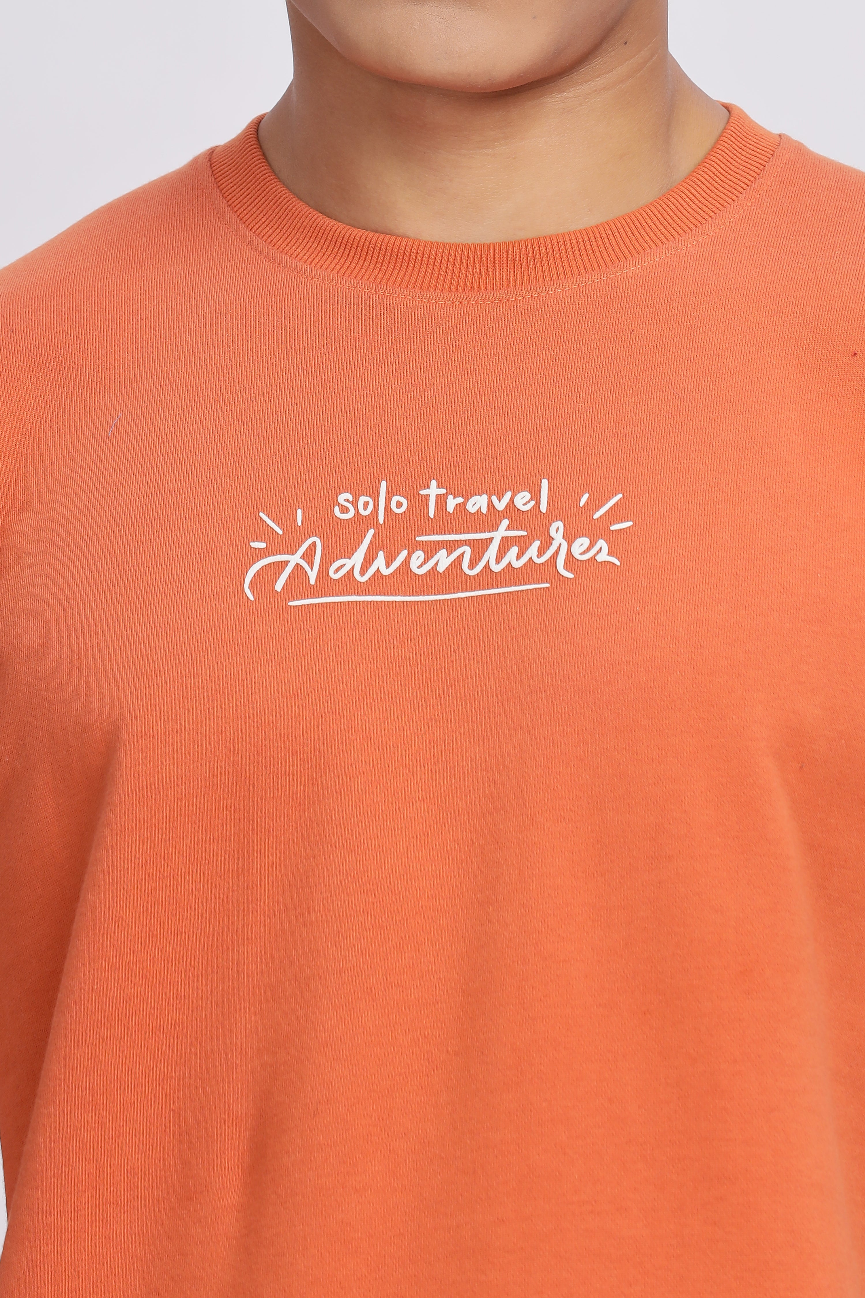 Avenster Men's Orange Cotton Oversized T-Shirt – Effortless Style and Ultimate Comfort