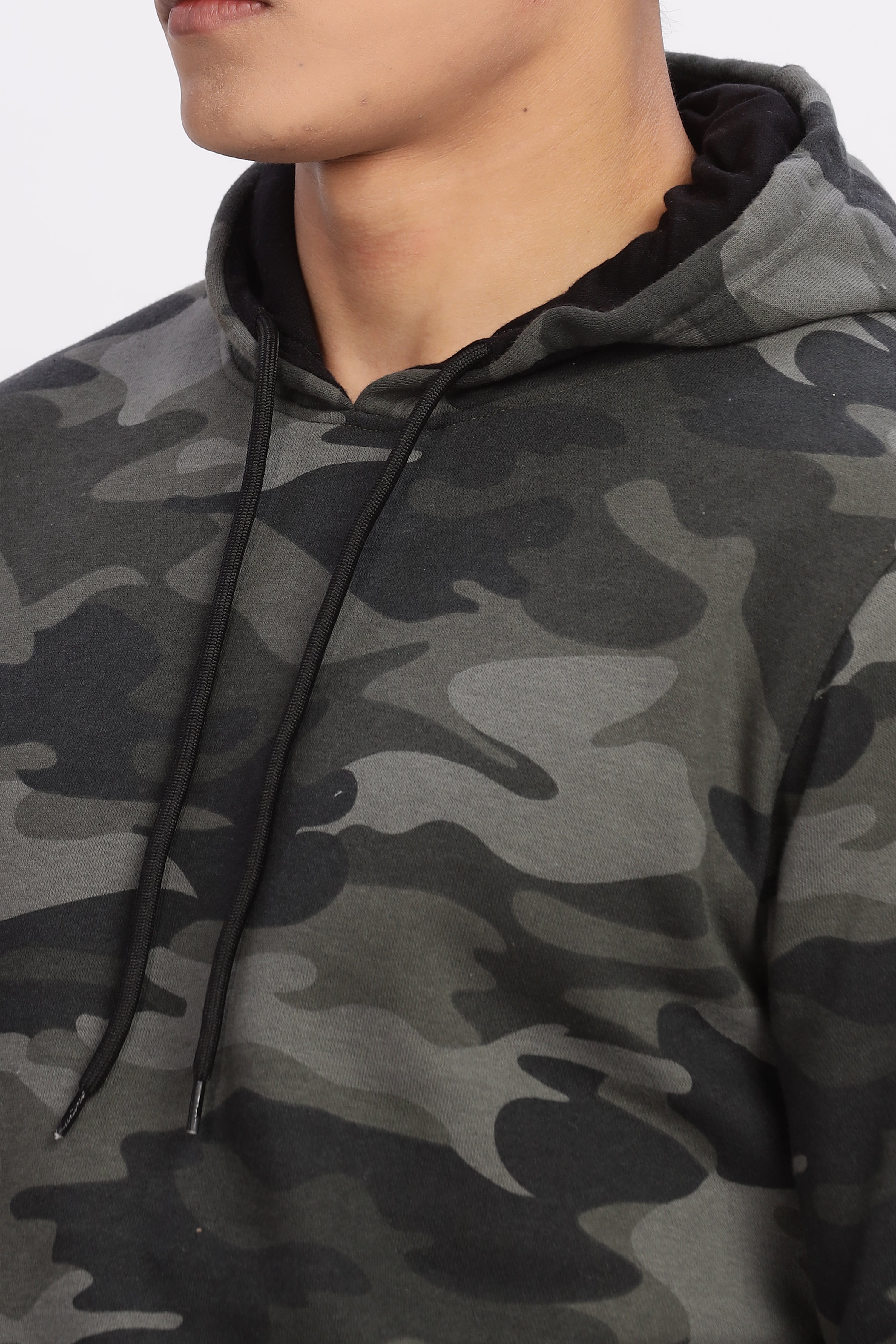Avenster Cotton Camo Design Hoodie
