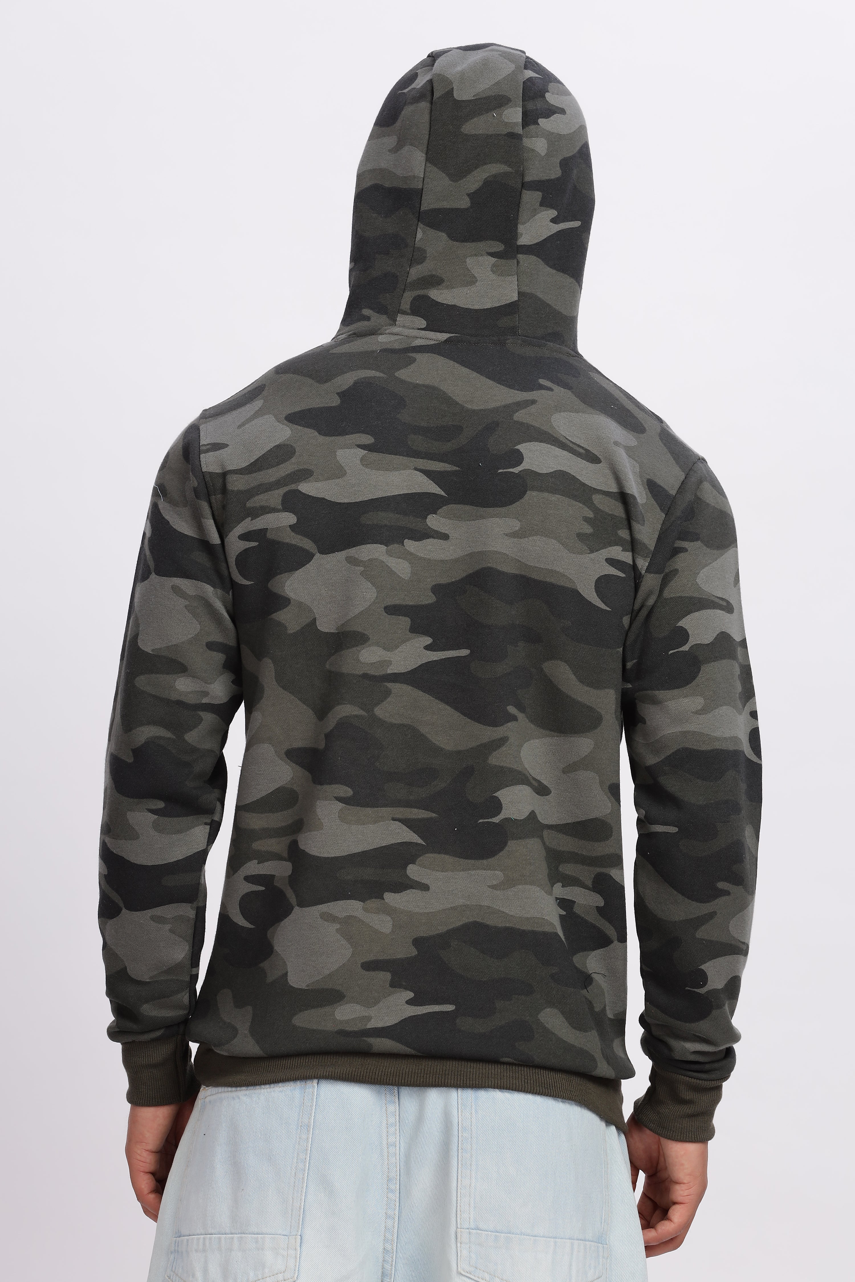 Avenster Cotton Camo Design Hoodie