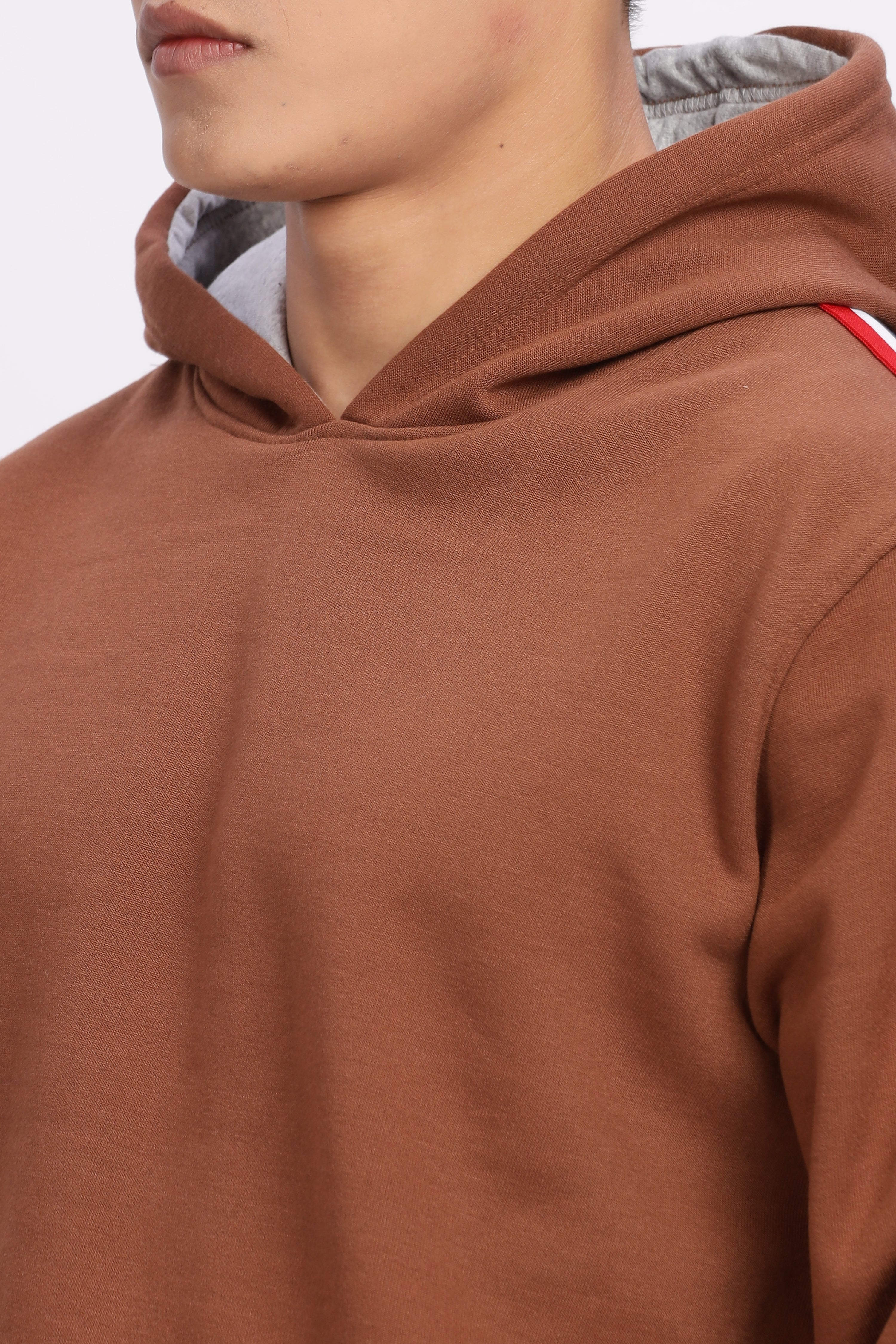 Avenster Cotton Brown Hoodie