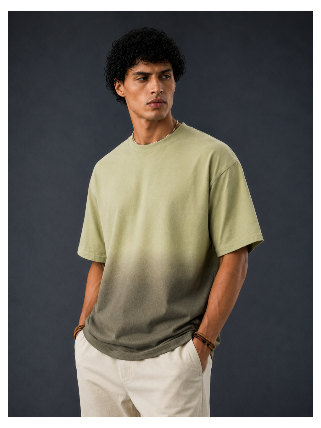 Moss Gradient Streetwear Tee