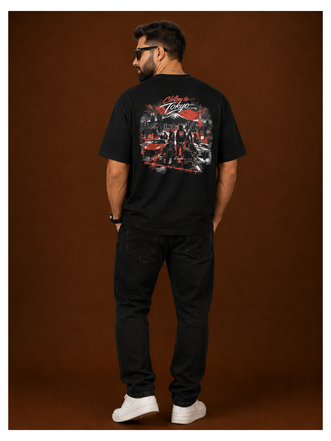 Tokyo Skyline – Minimal Travel Oversized Tee