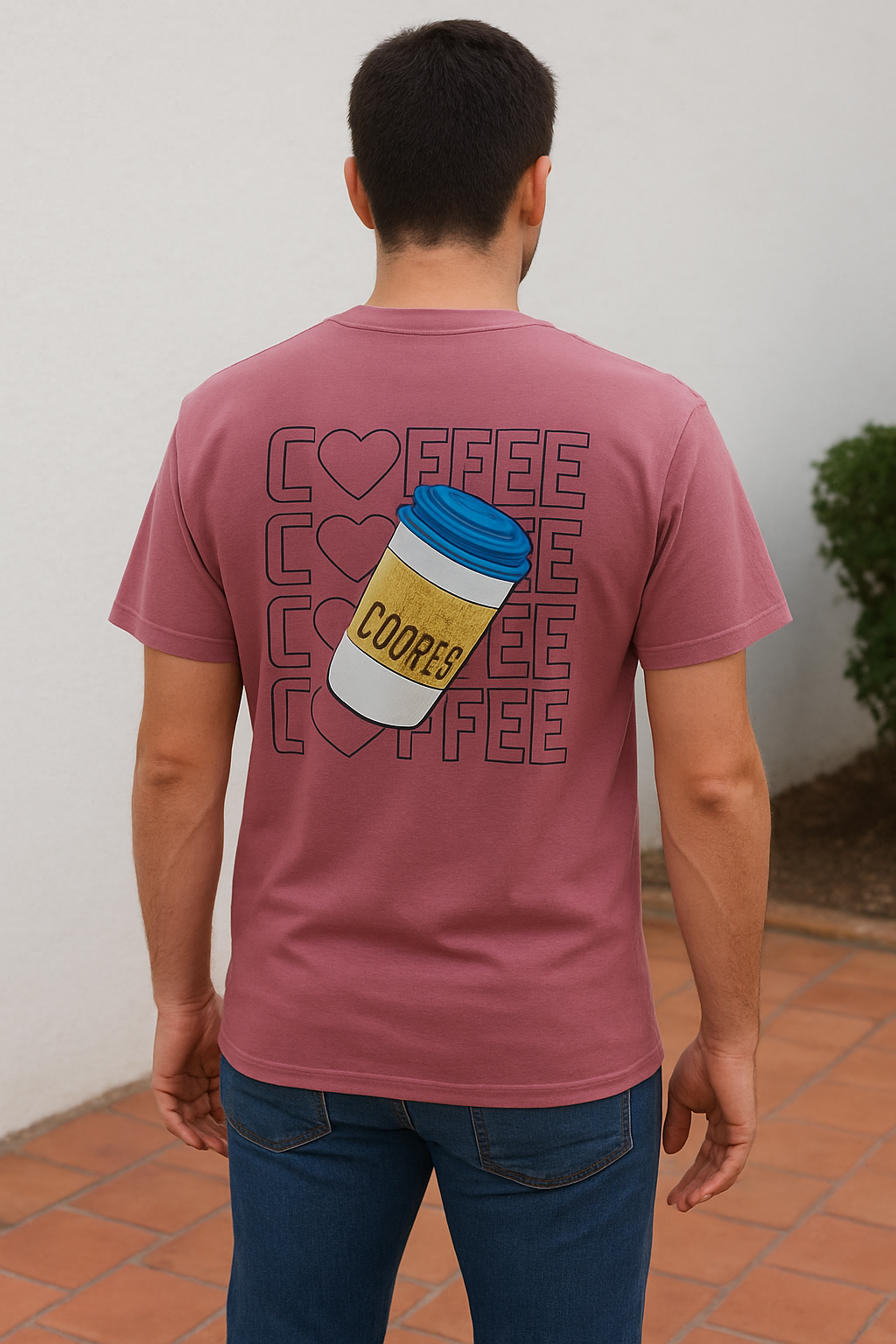 Avenster Urban Pink Printed T-Shirt
