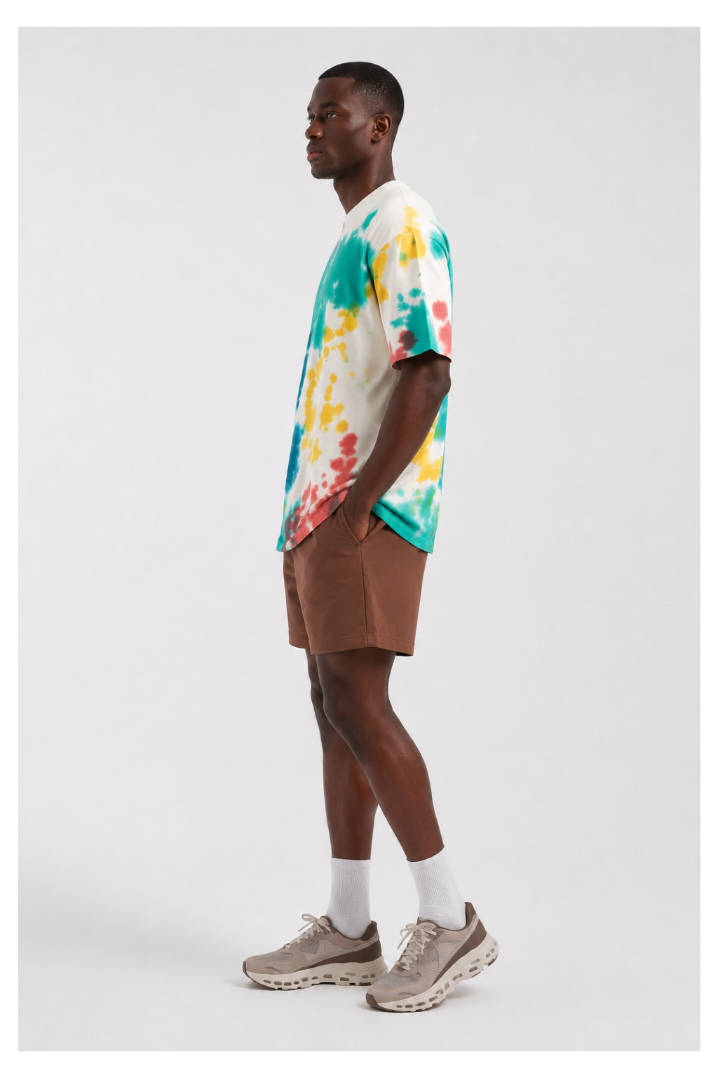 Avenster Colorful Tie-Dye Oversized Tee – Bold & Stylish