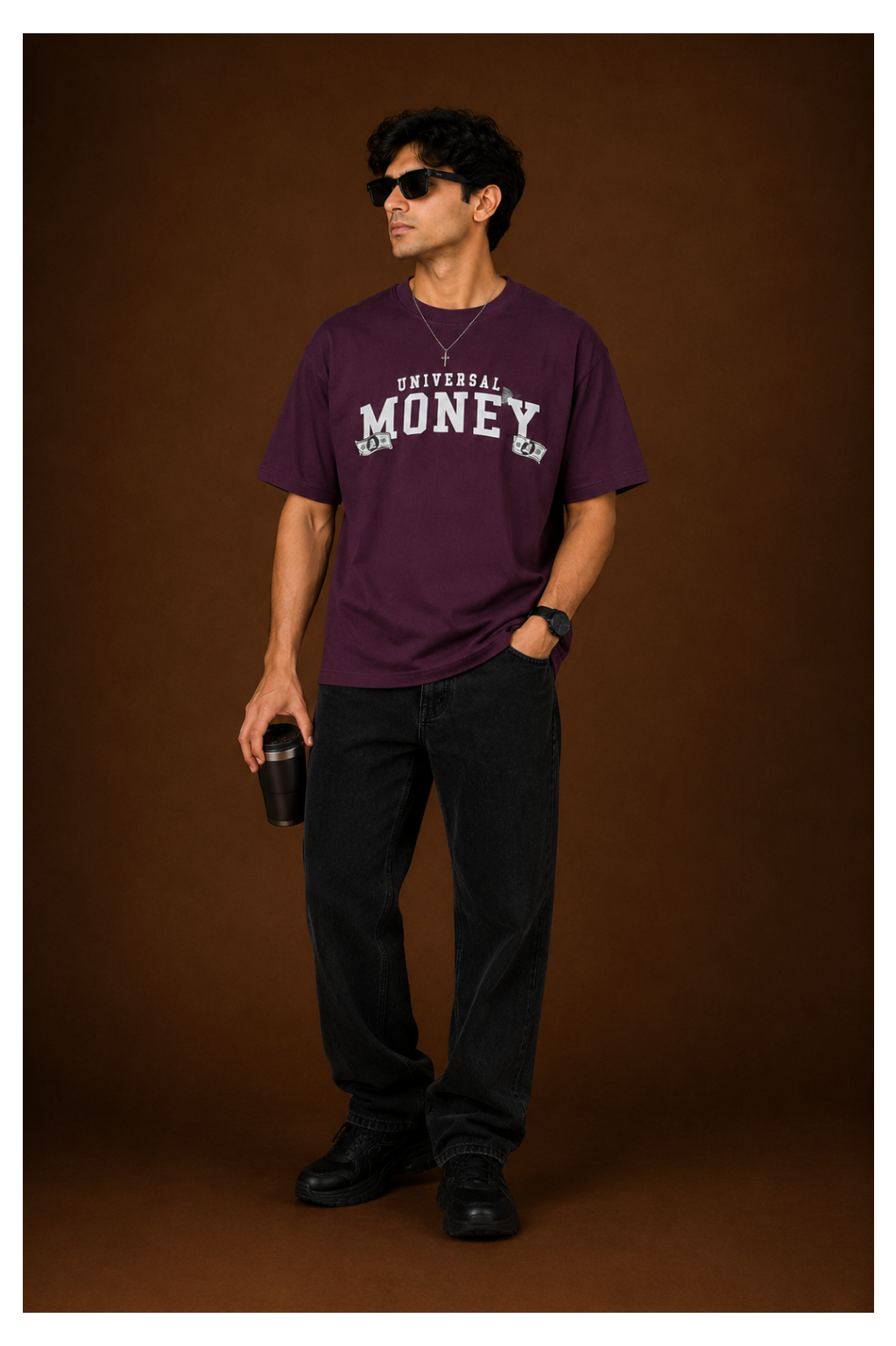 Universal Money Graphic Oversized Tee