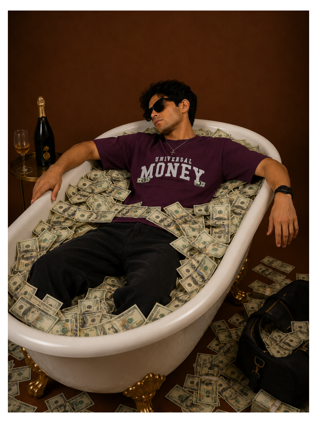 Universal Money Graphic Oversized Tee