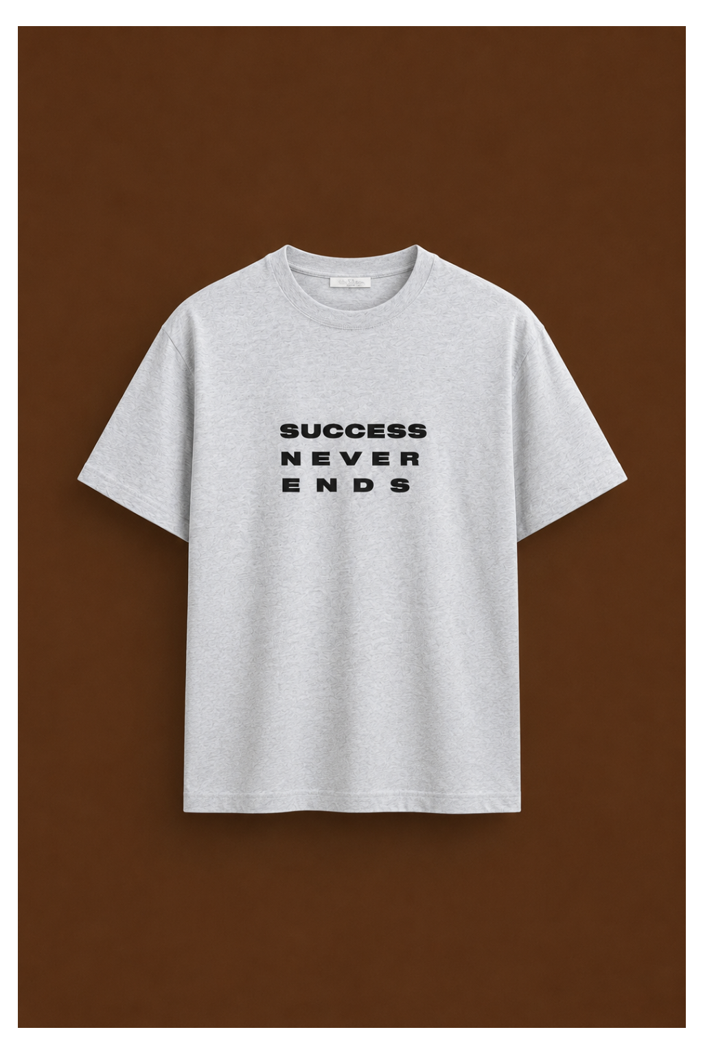 Success Never Ends – Motivation Oversized T-Shirt