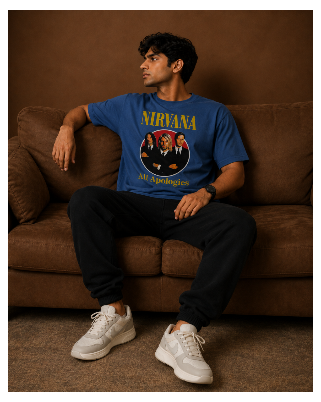 Vintage Blue Rock Graphic Tee