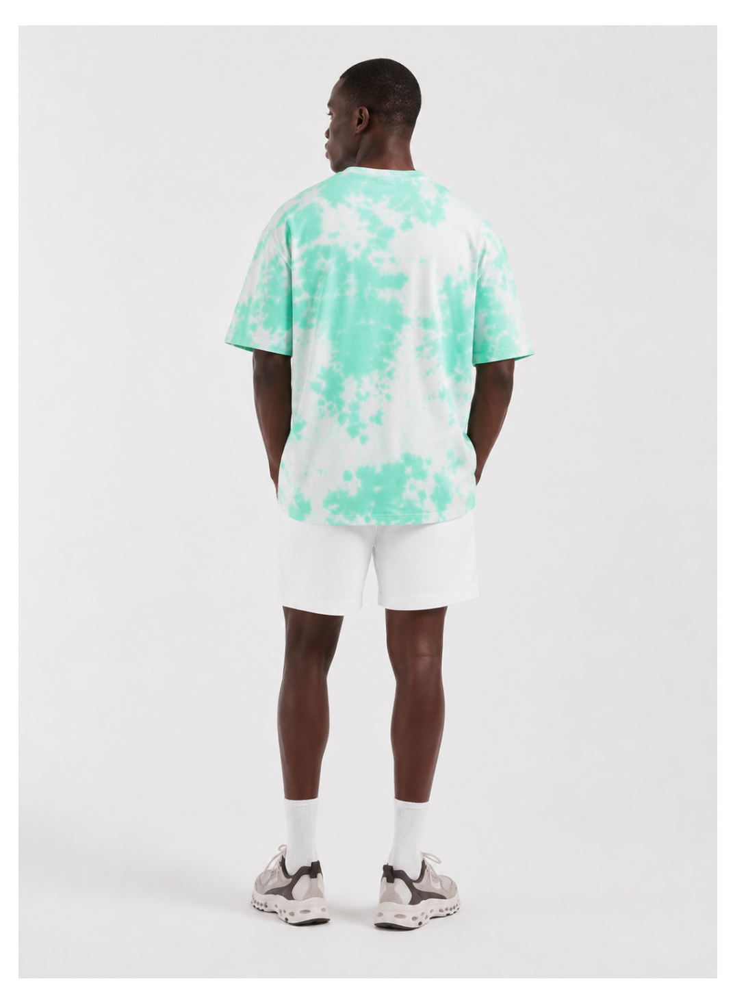Avenster Oversized Green Tie-Dye T-Shirt – Chill Vibes Only
