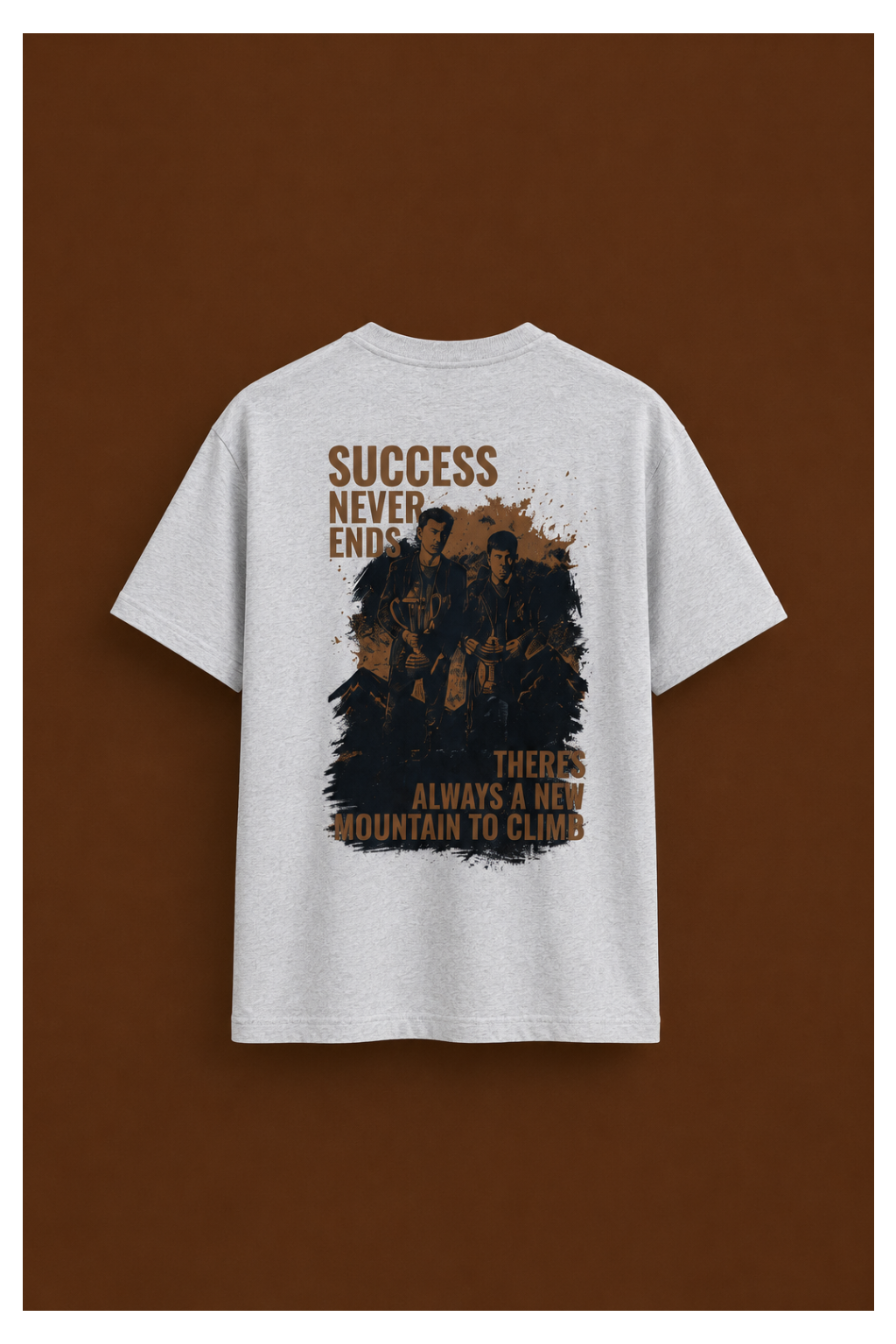 Success Never Ends – Motivation Oversized T-Shirt