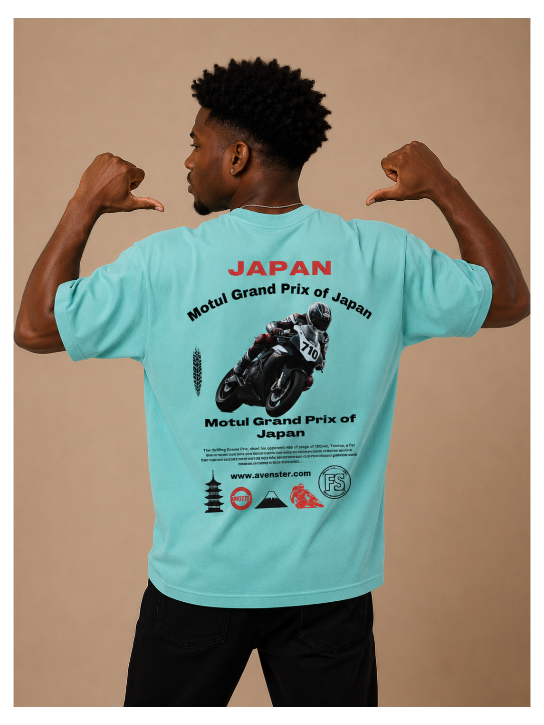 Oversized Bike Lover Printed T-Shirt | Premium Moto Addict Streetwear Tee