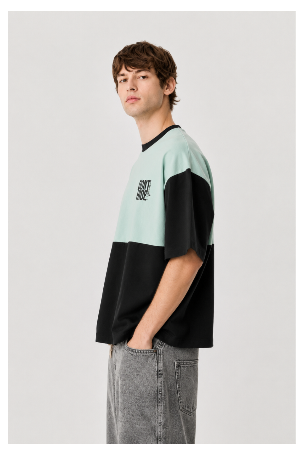 Don't Hide Colorblock Oversized Tee