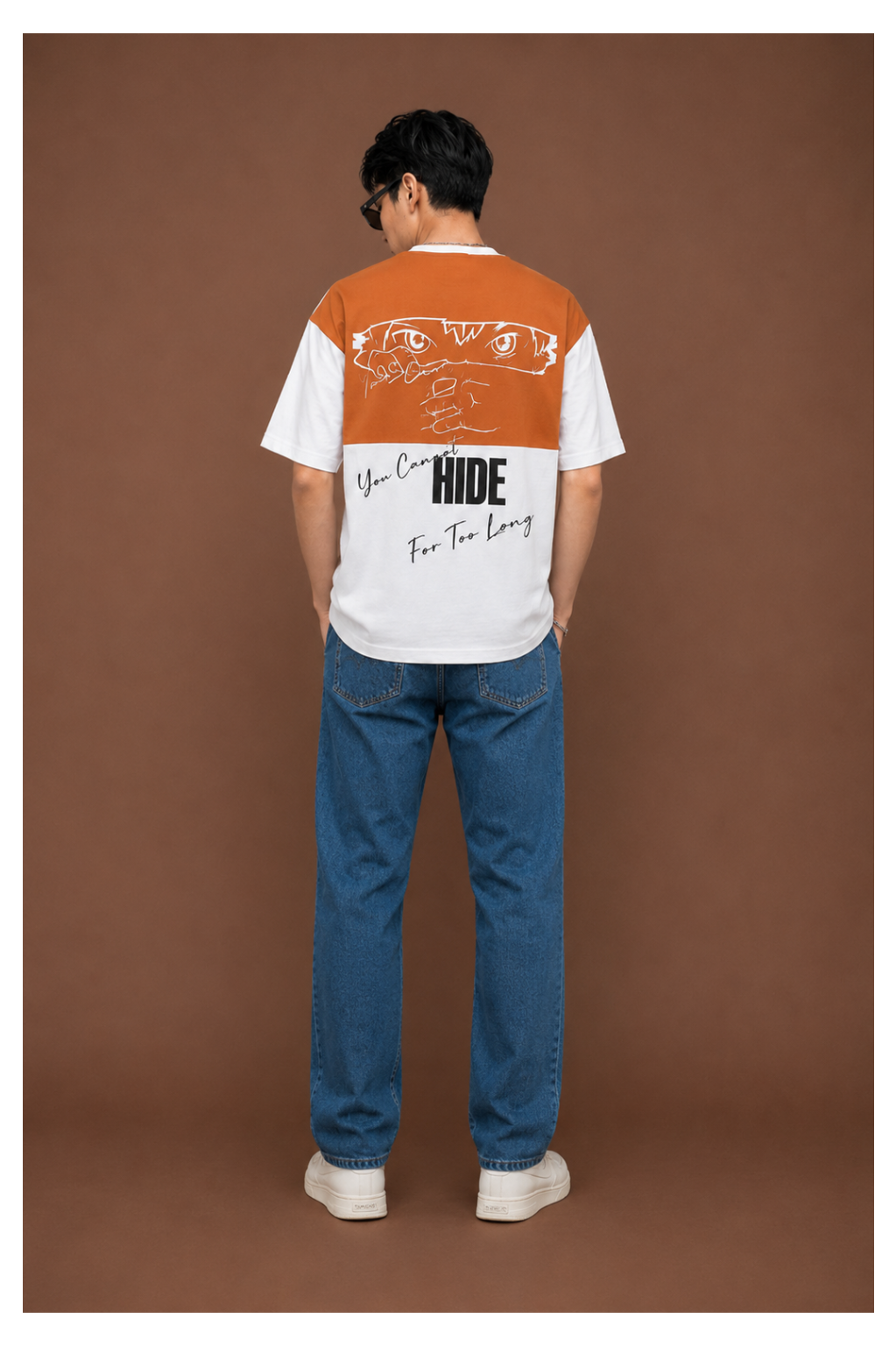 Sunset Contrast Oversized Tee