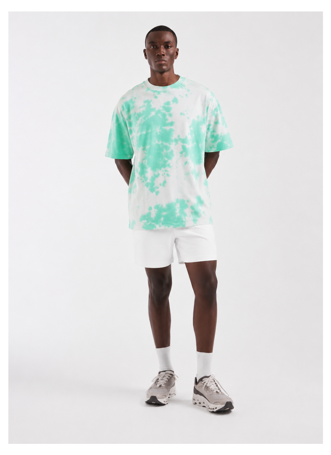 Avenster Oversized Green Tie-Dye T-Shirt – Chill Vibes Only
