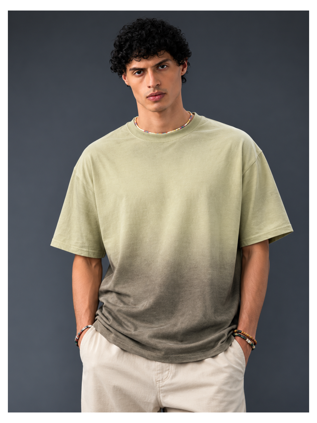 Moss Gradient Streetwear Tee