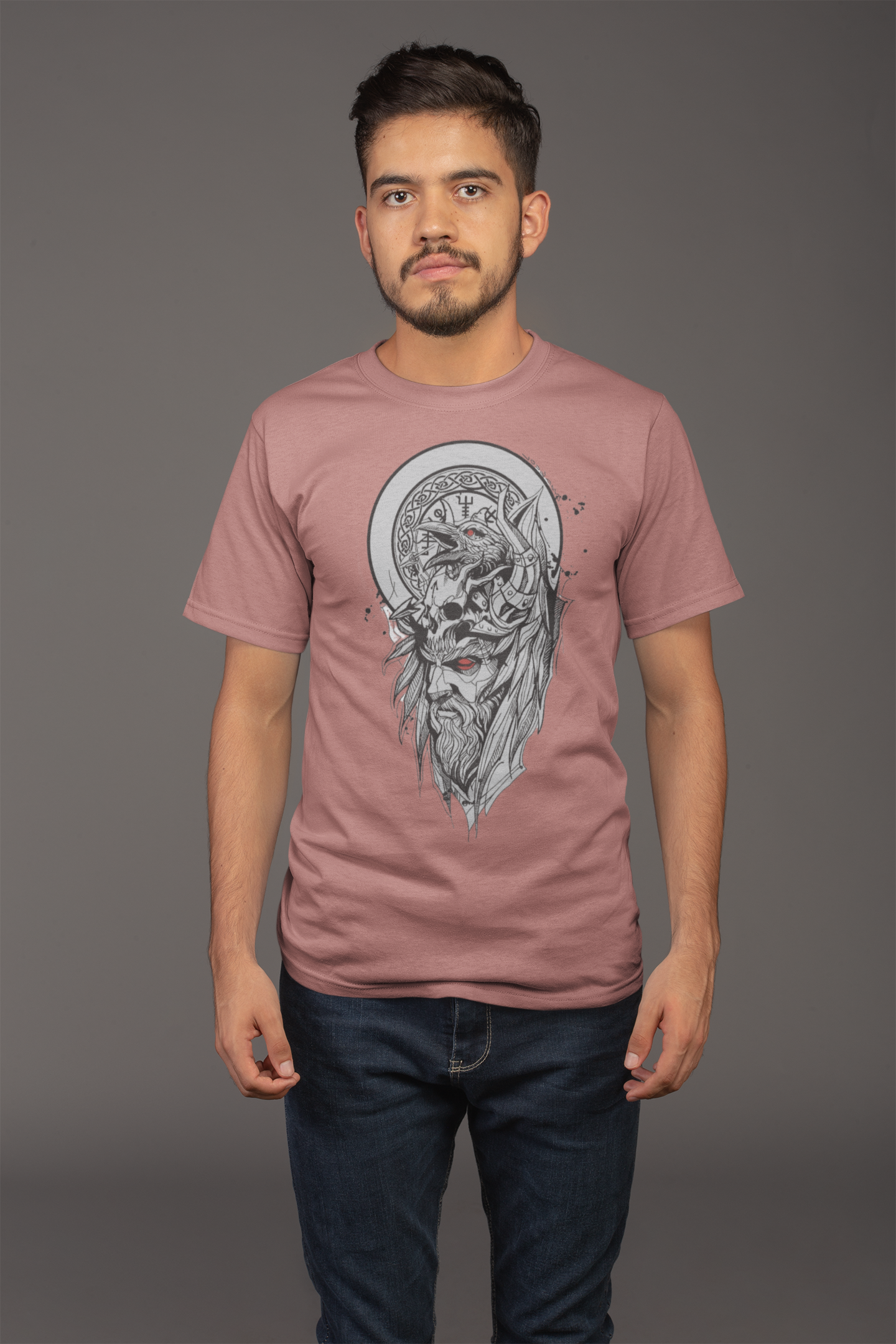 Avenster Orange Graphic Print T-shirt