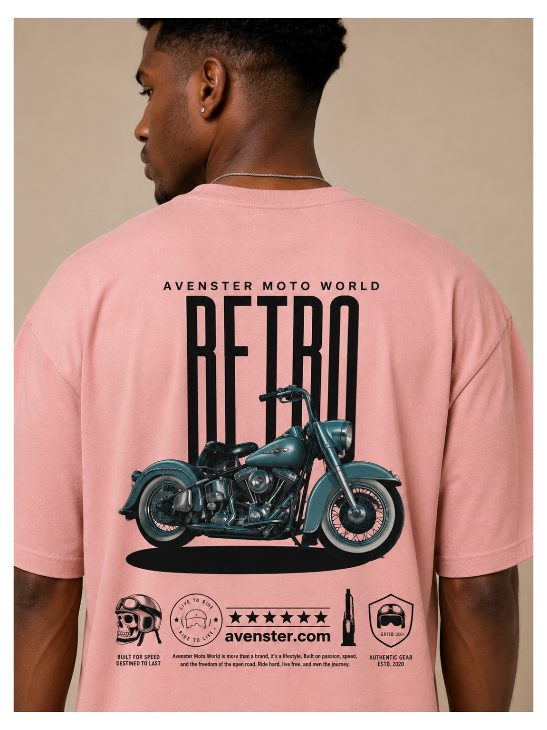 Oversized Bike Lover Printed T-Shirt | Premium Moto Addict Streetwear Tee