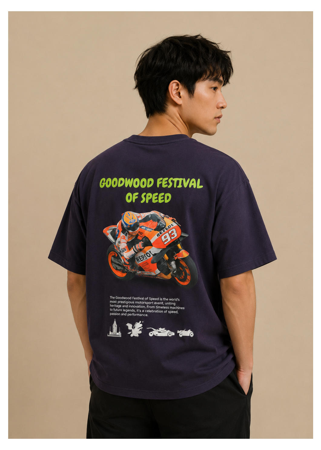 Oversized Bike Lover Printed T-Shirt | Premium Moto Addict Streetwear Tee