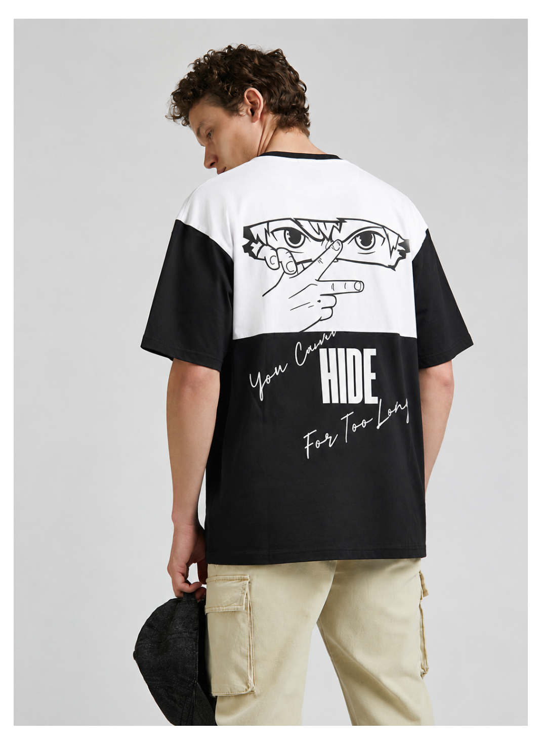 Don't Hide – Urban Contrast Oversized T-Shirt