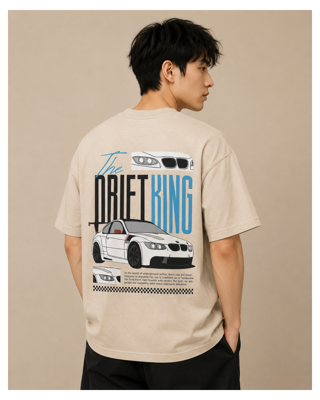 Oversized Car Enthusiast Printed T-Shirt | Premium Streetwear Graphic Tee