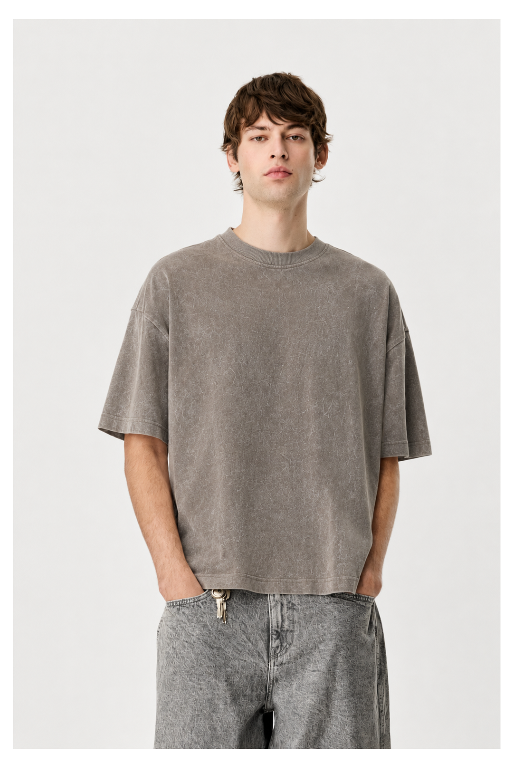 Vintage Grey Oversized Tee