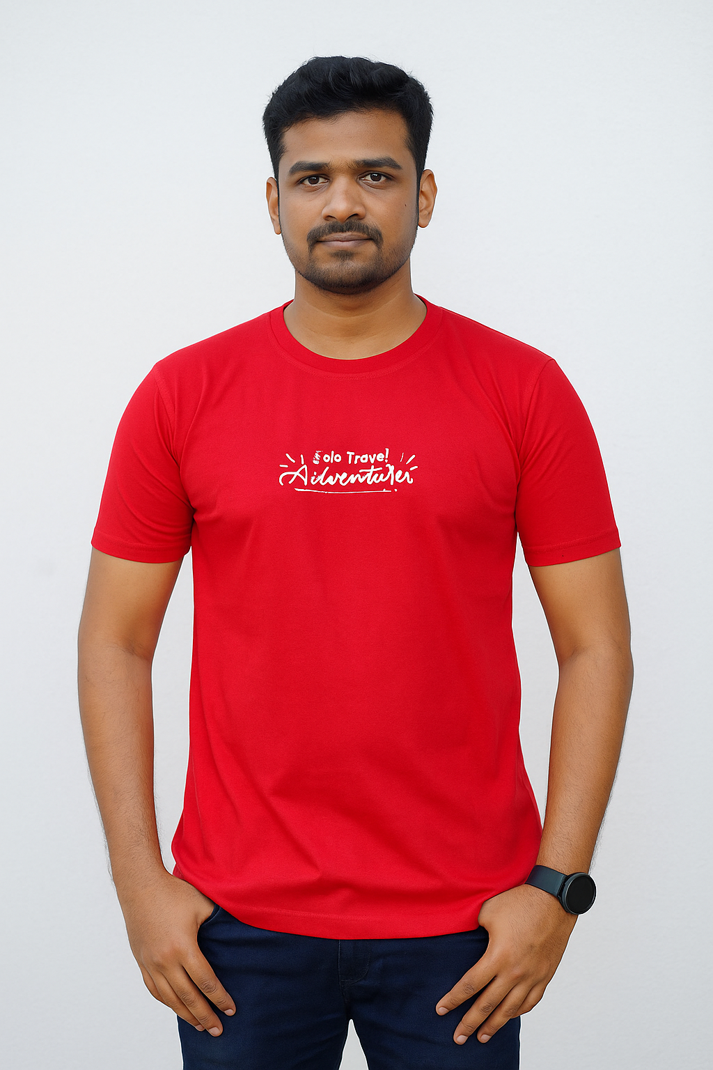 Avenster Power Red Premium Regular Fit Tee