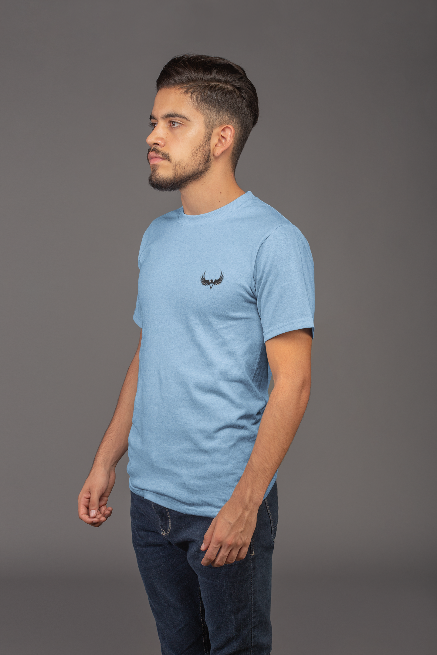 Avenster Blue T-shirt with Bike Graphic Design