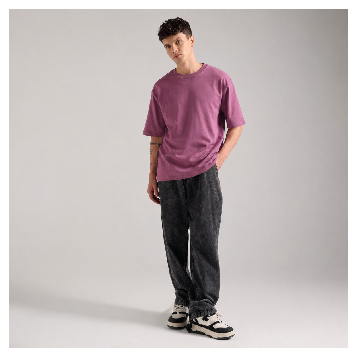 Mauve Mist Oversized T-Shirt