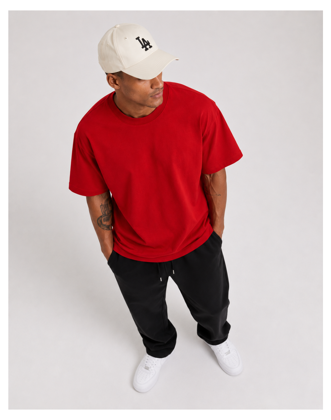 Crimson Core Oversized T-Shirt