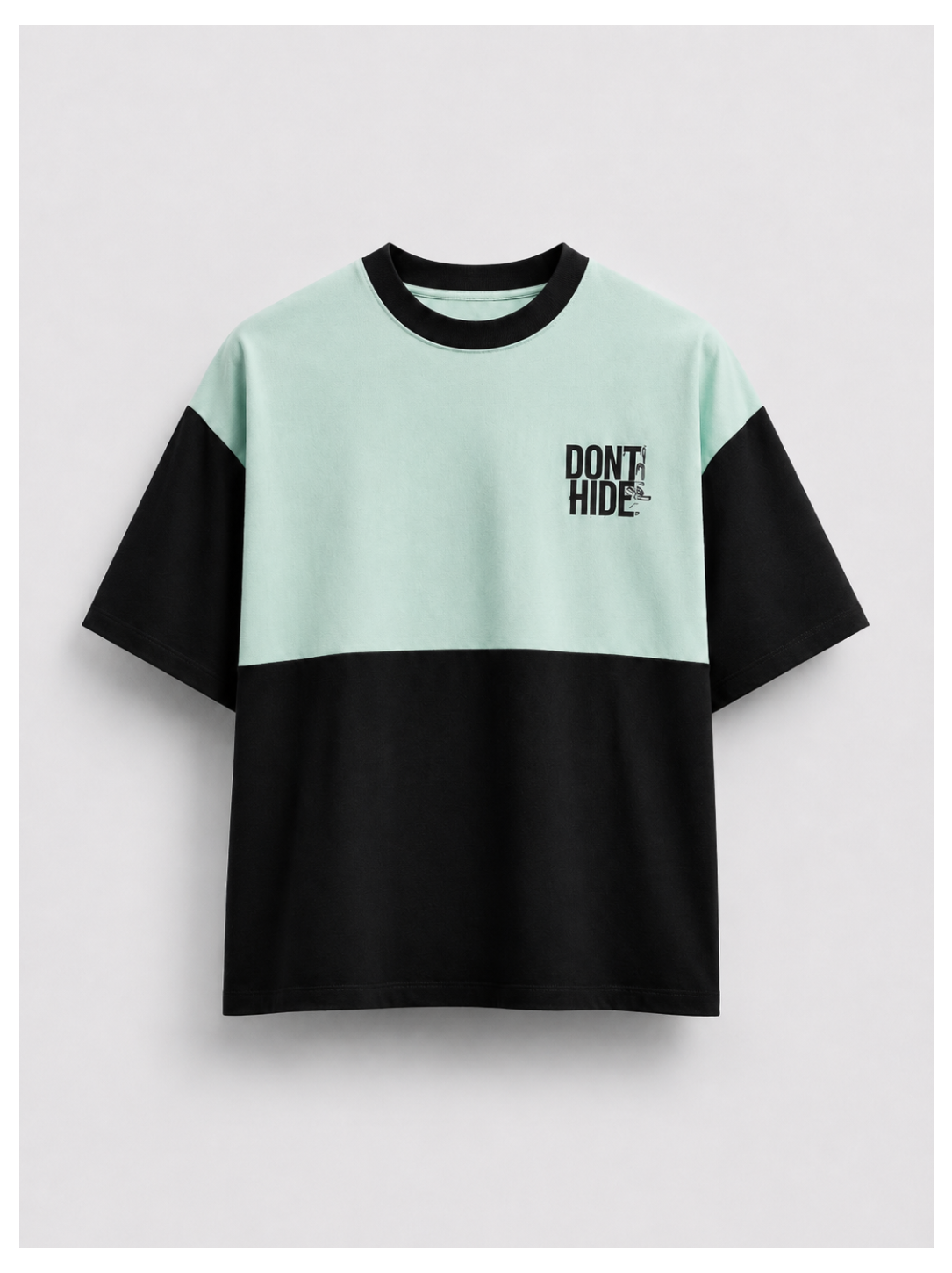 Don't Hide Colorblock Oversized Tee