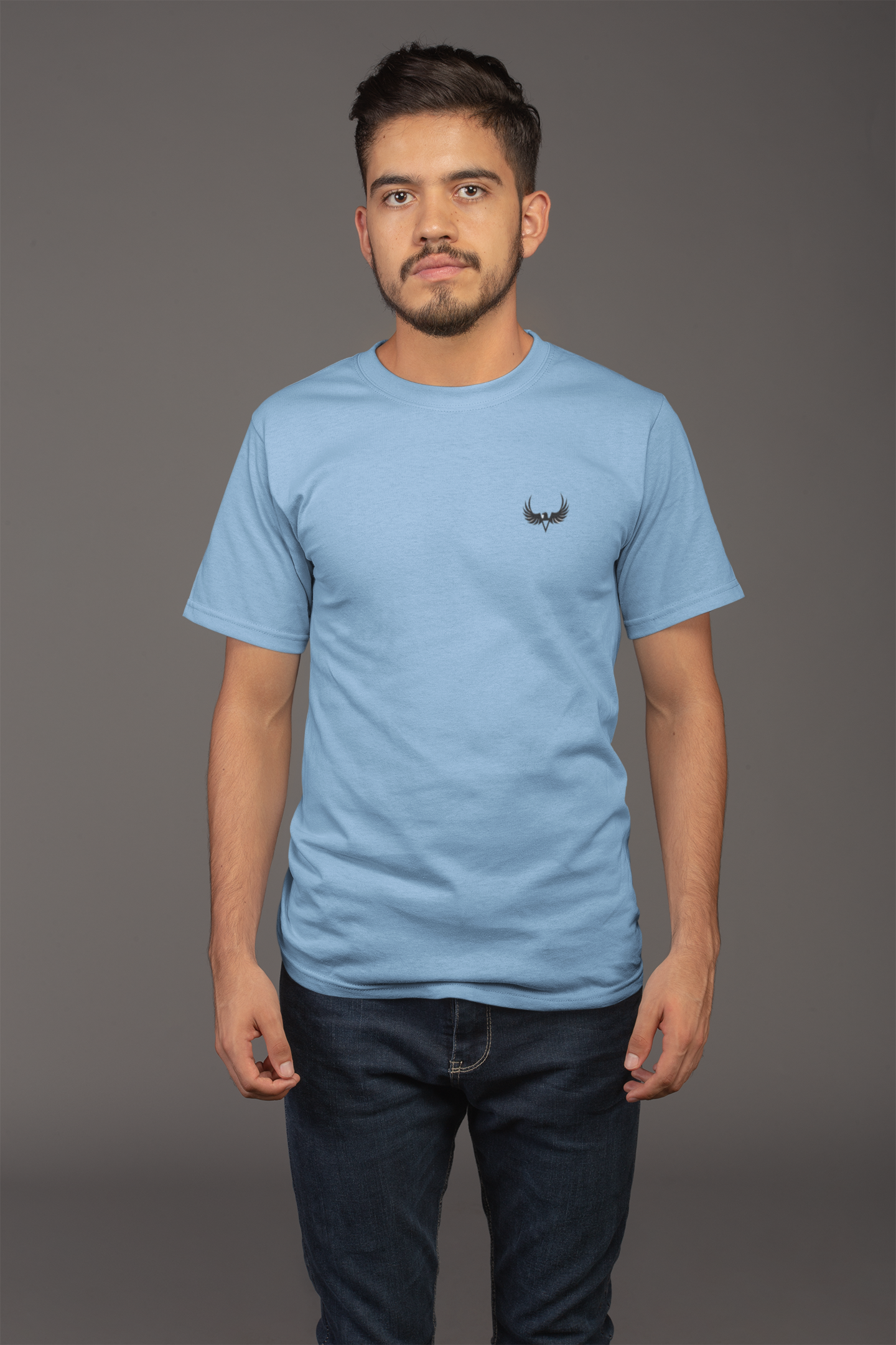 Avenster Blue T-shirt with Bike Graphic Design