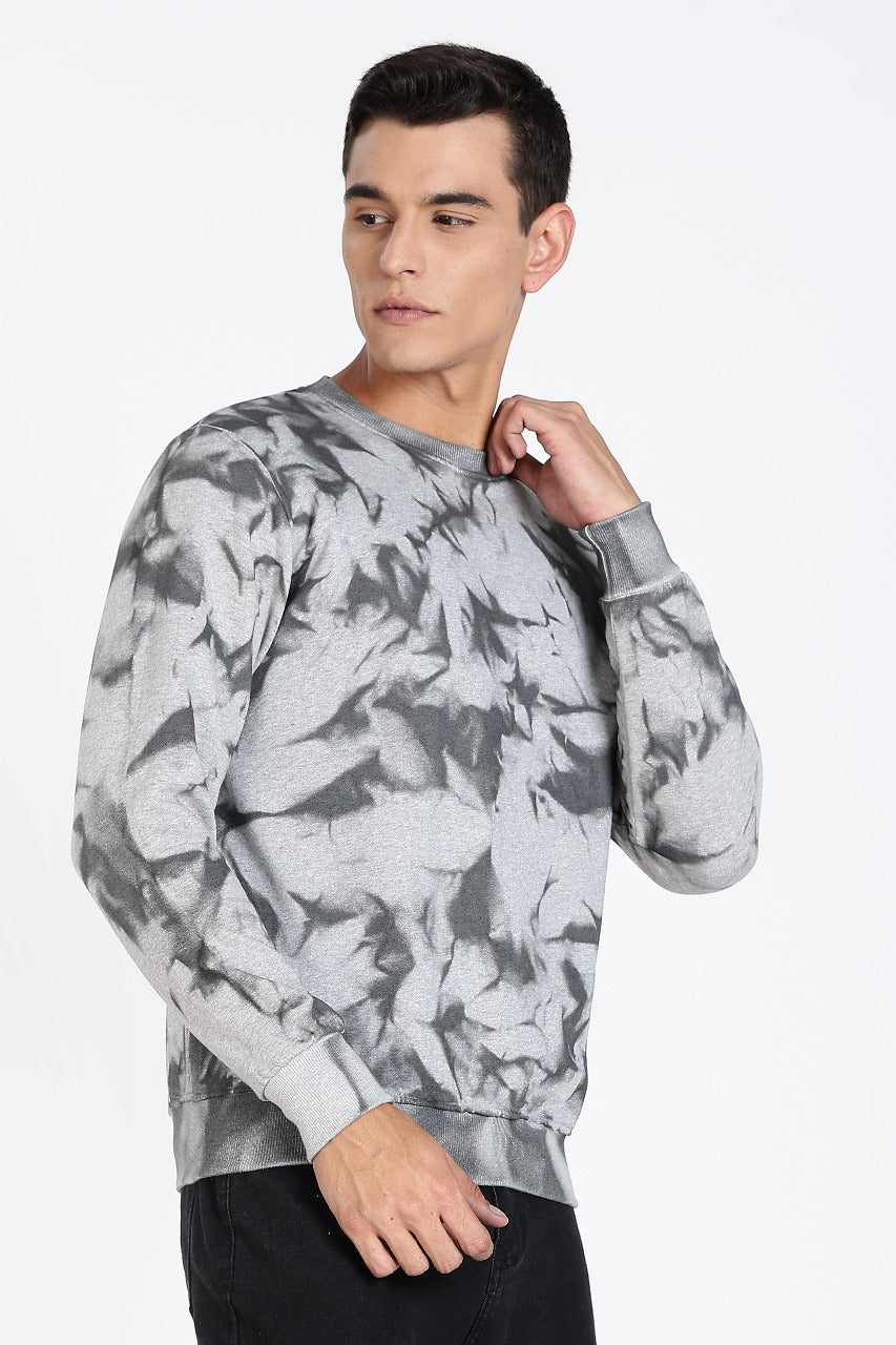 Avenster Acid washed Sweatshirt 240 GSM (Grey)