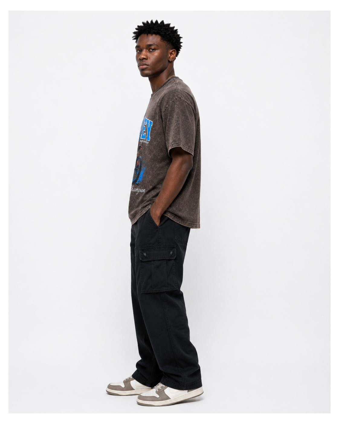 Valley Rider Acid Wash Oversized Tee