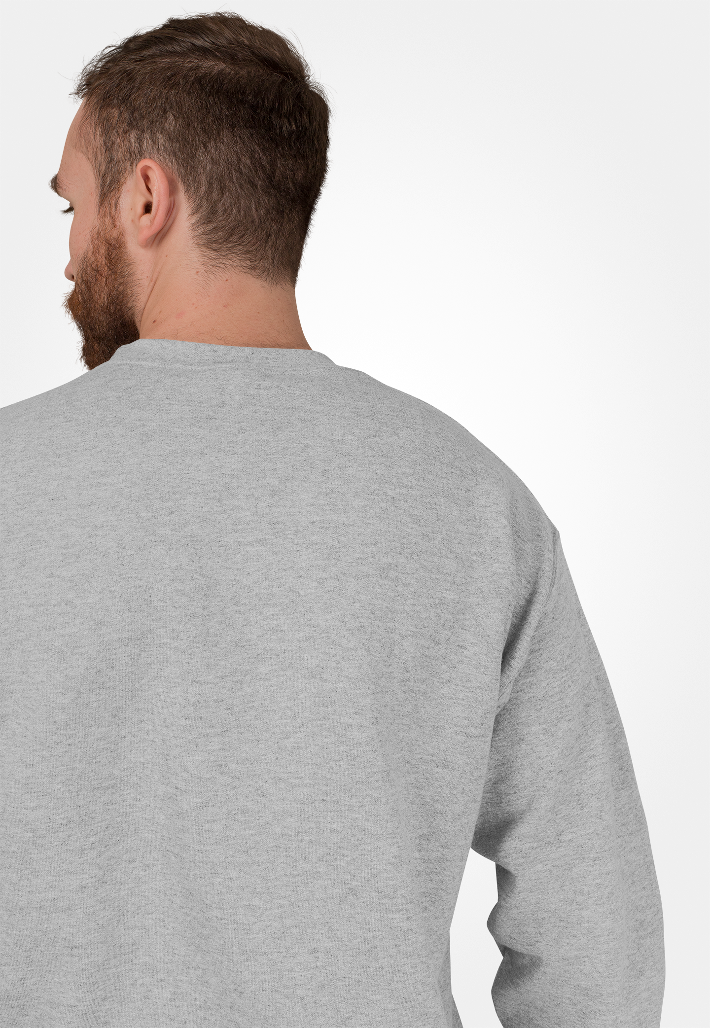 Avenster Grey Melange Cotton Sweatshirt – Brushed French Terry, 280 GSM