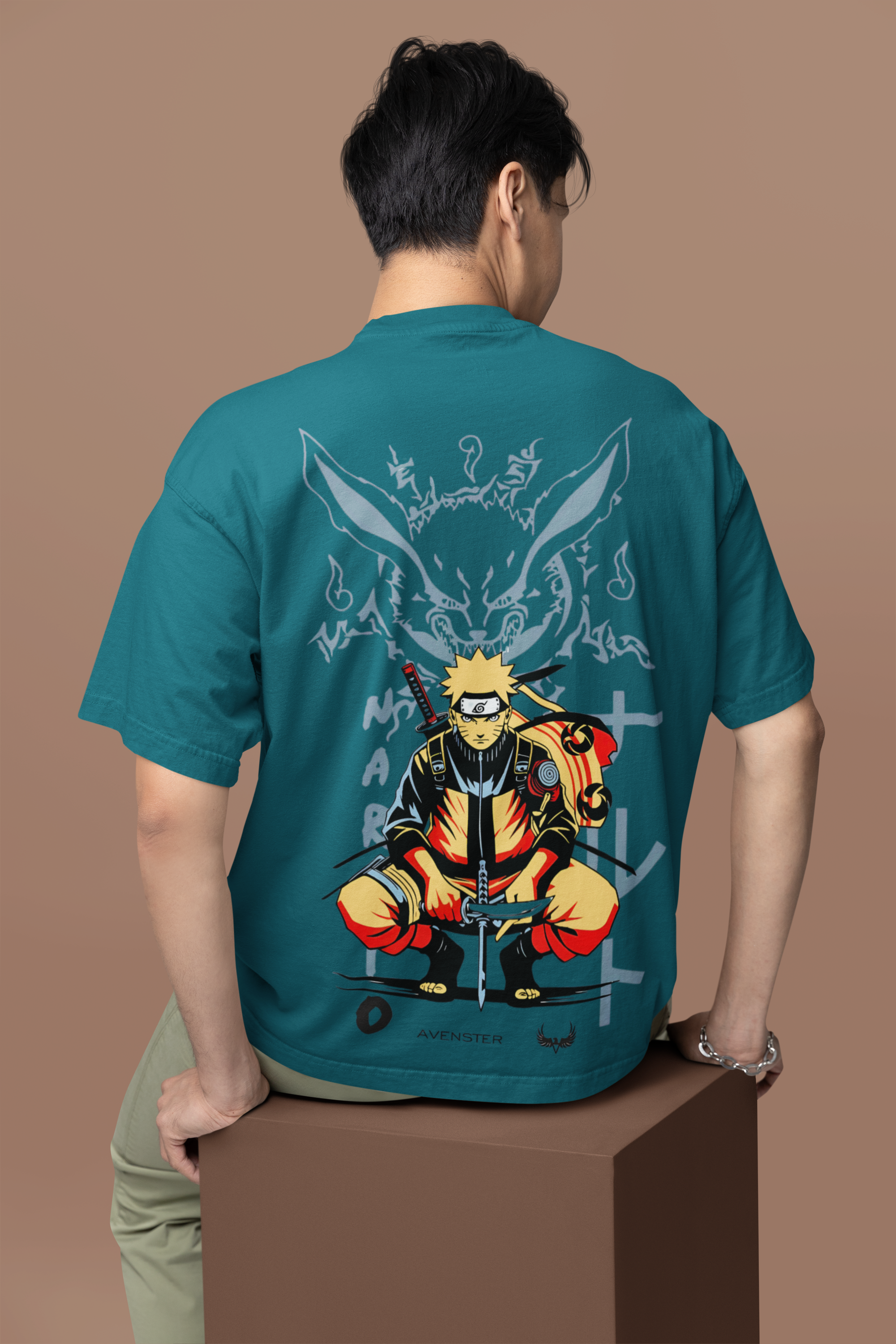 Oversized Printed T-Shirt | Premium Streetwear Graphic Tee (Blue)