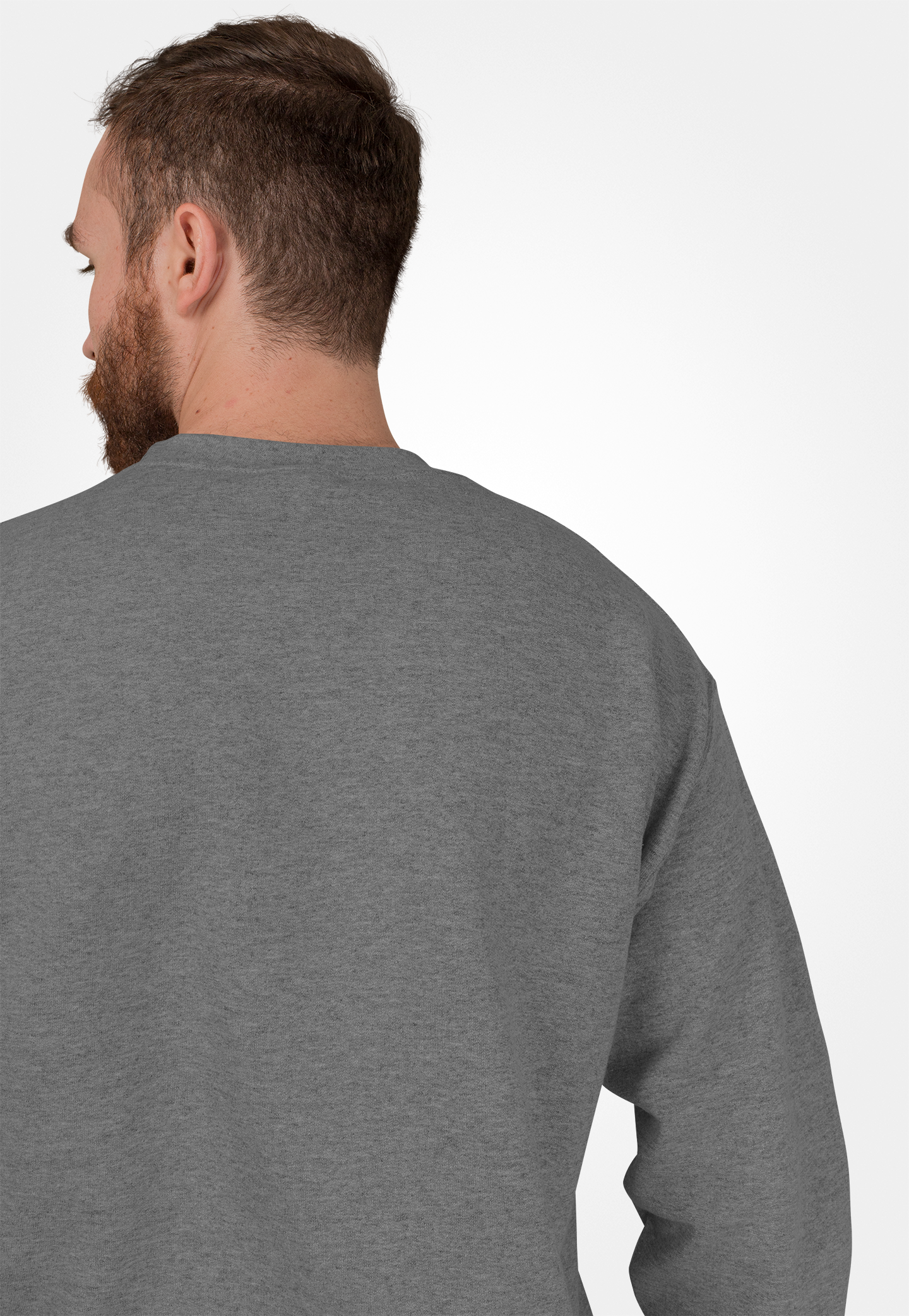 Avenster Dark Charcoal Melange Cotton Sweatshirt – Brushed French Terry, 280 GSM
