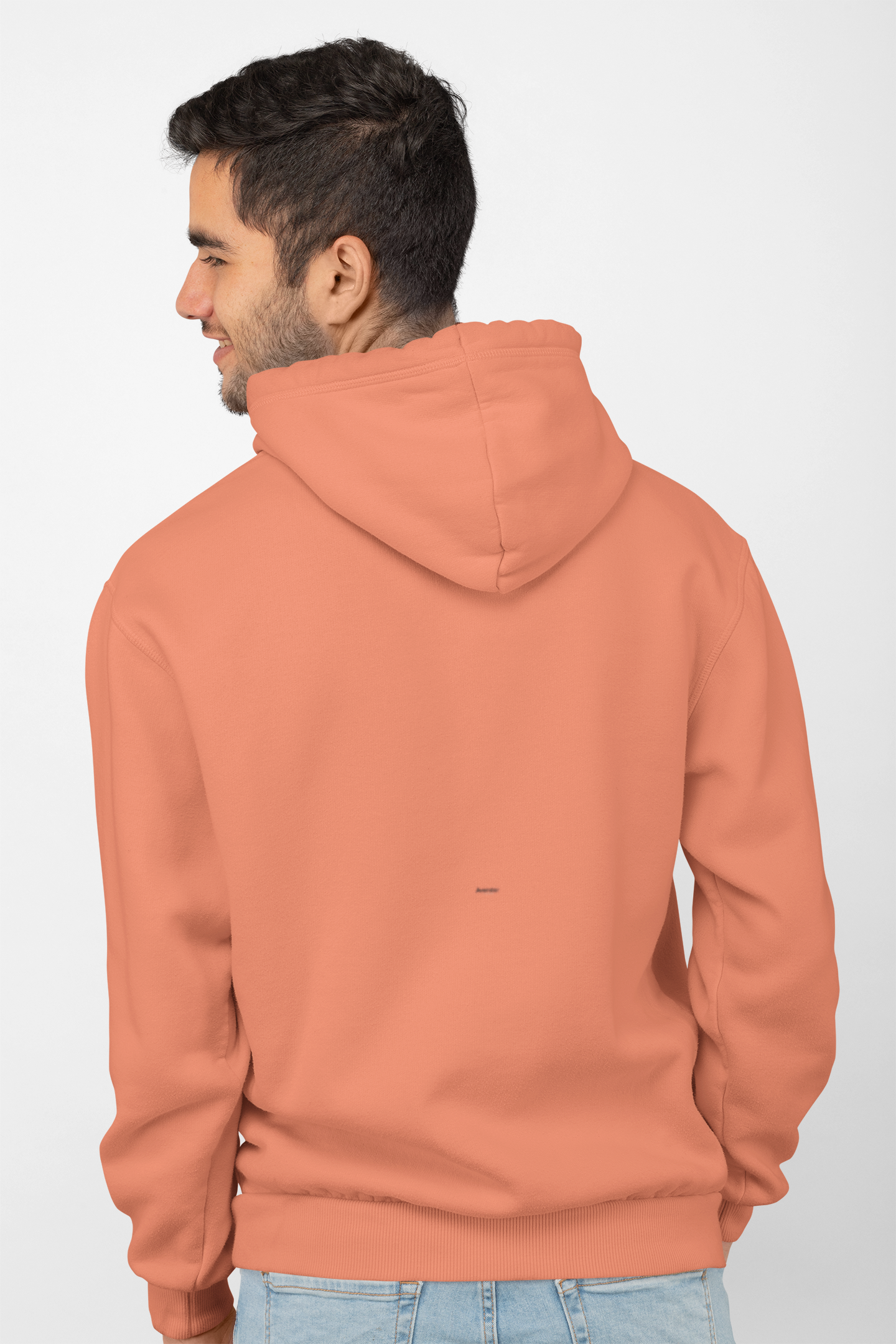 Avenster Cotton Orange Solid Hoodie