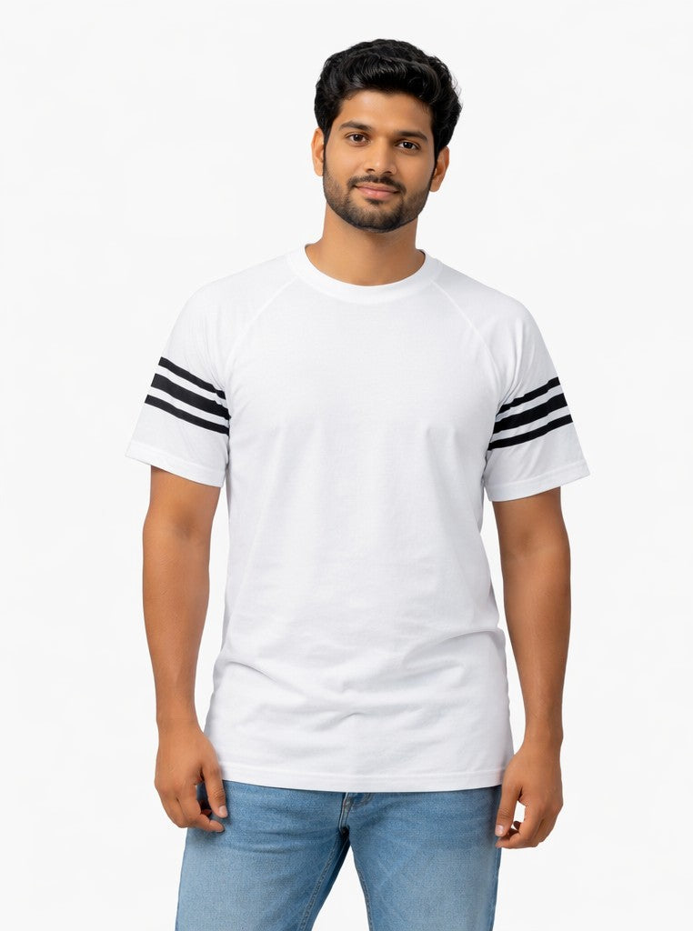 Avenster Luxe Comfort Raglan Tee – White
