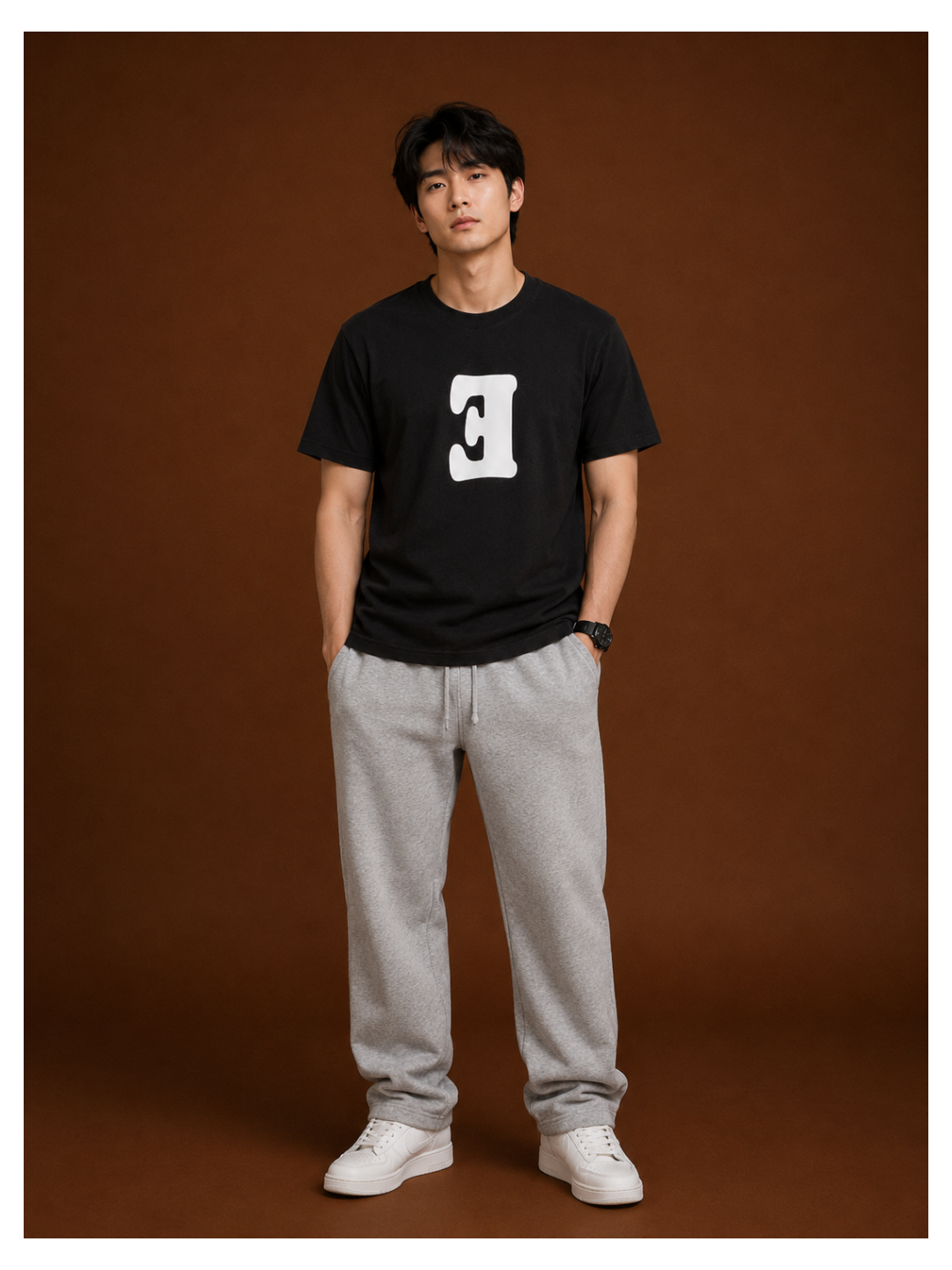 Monogram E Classic Graphic Tee