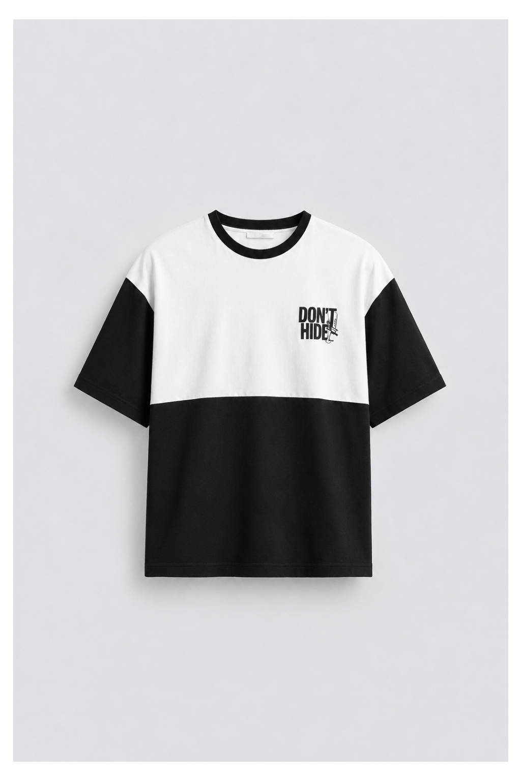 Don't Hide Dual Tone Oversized Tee