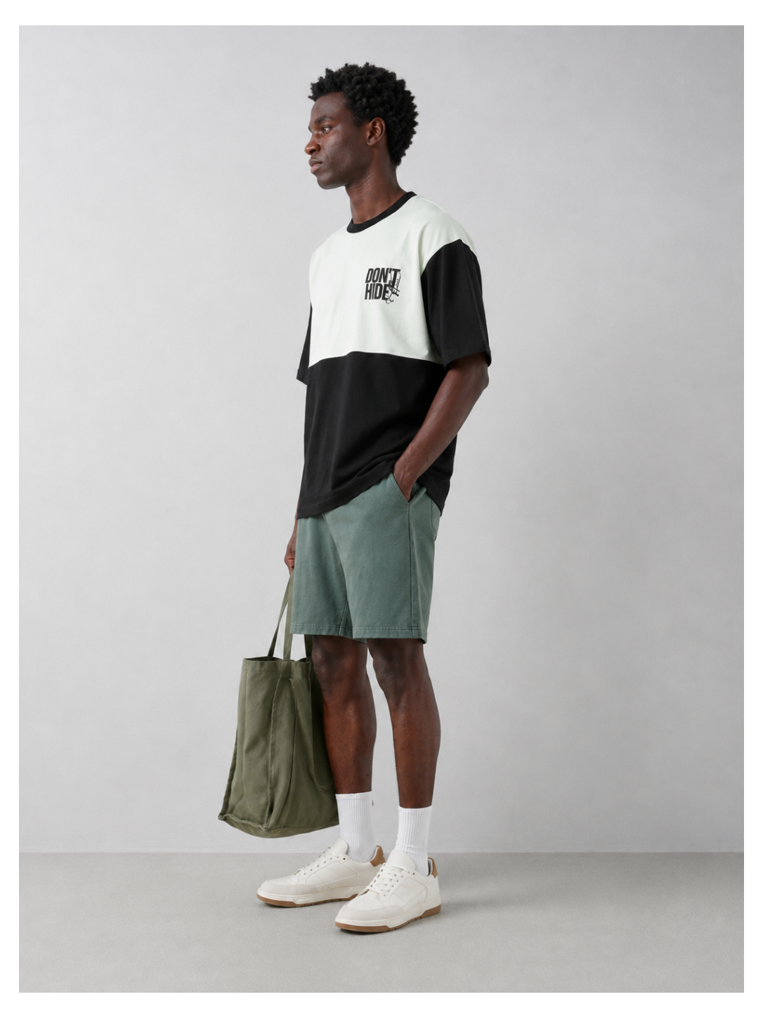 Don't Hide Dual Tone Oversized Tee