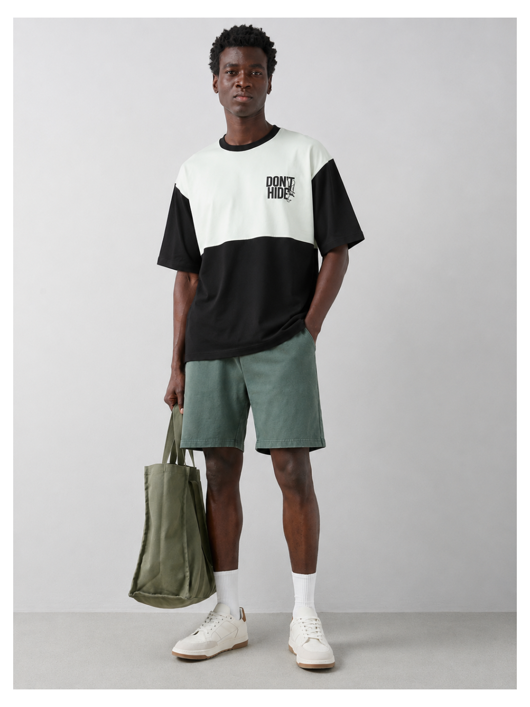 Don't Hide Dual Tone Oversized Tee
