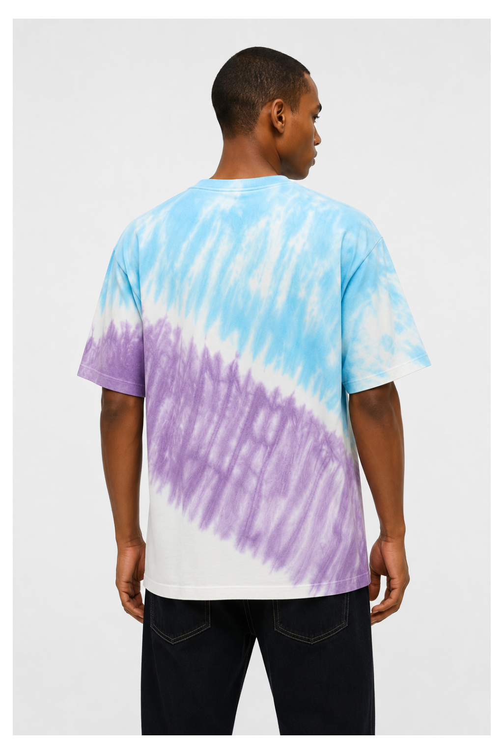 Avenster Street Style White & Multicolor Tie-Dye Tee