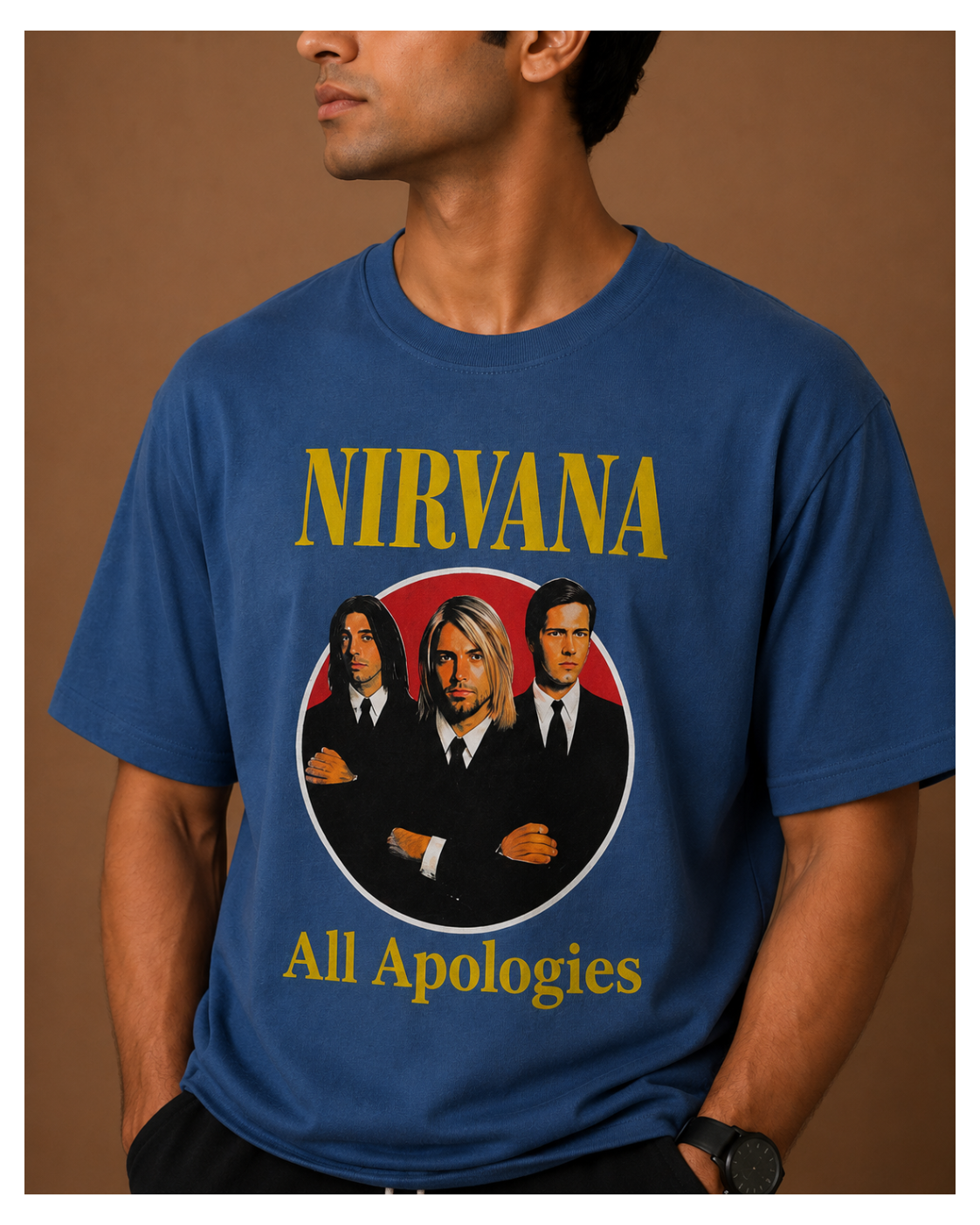 Vintage Blue Rock Graphic Tee