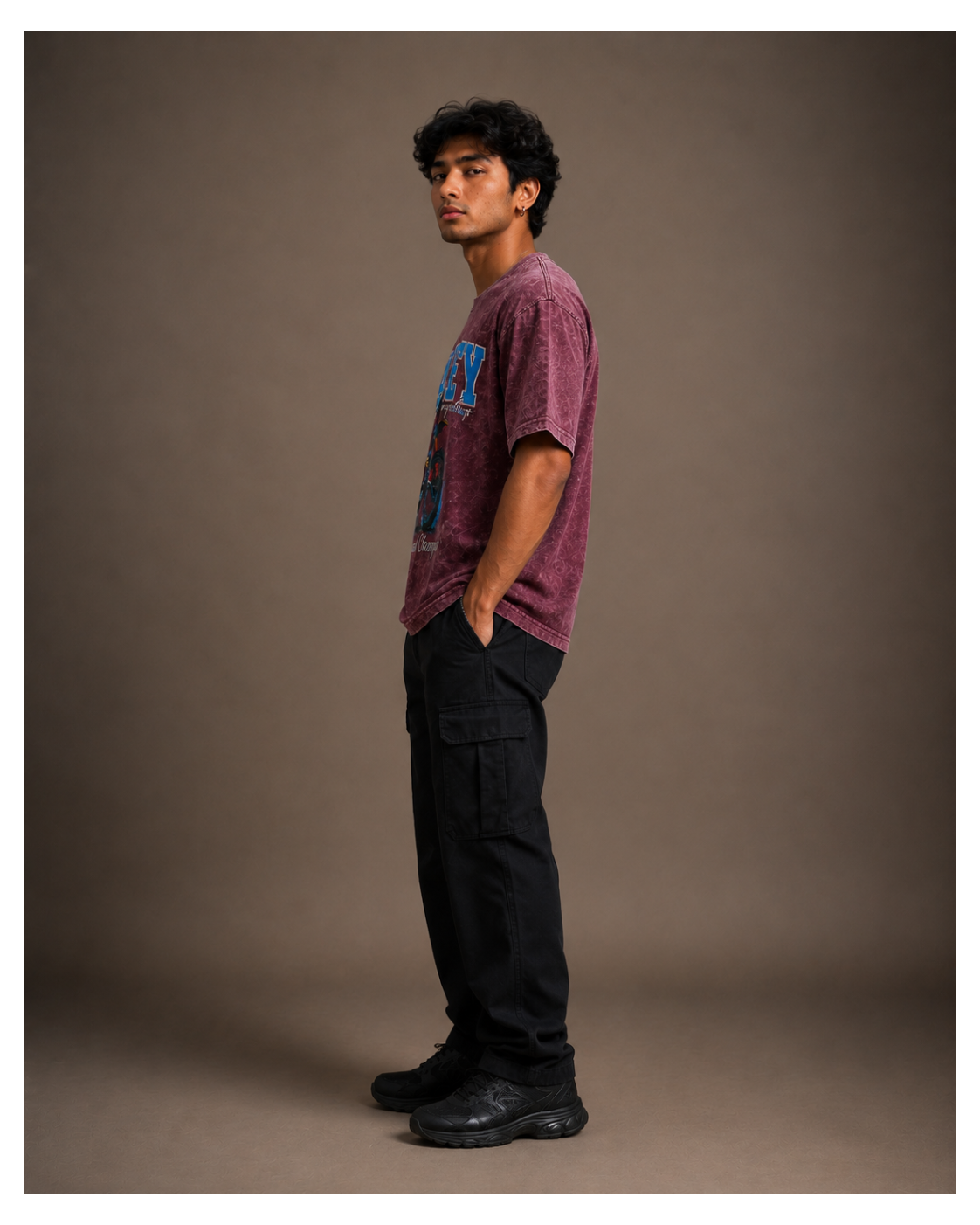 Valley Rider Acid Wash Oversized T-Shirt